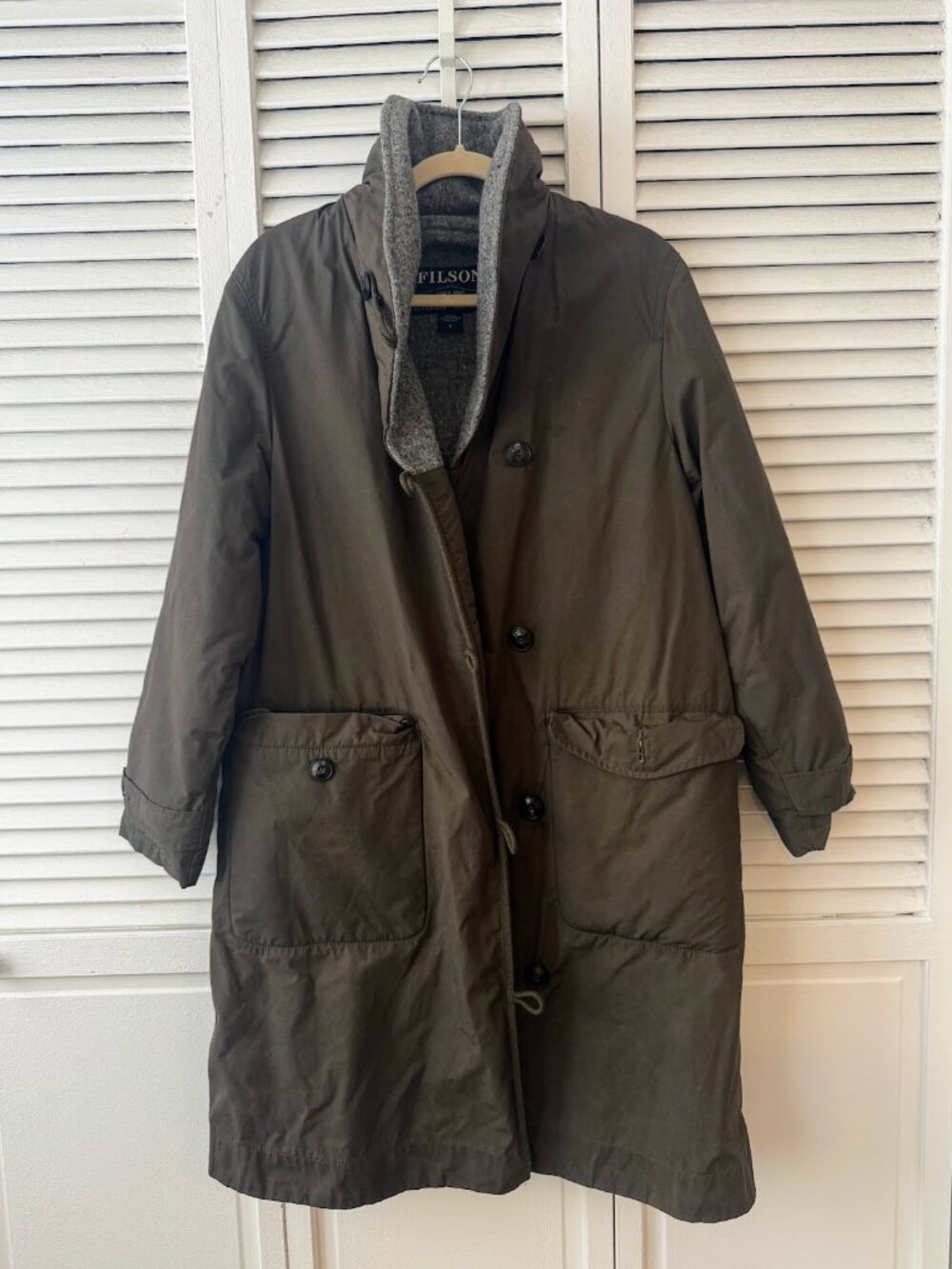 Filson Wool-Lined Waxed Coat - Women's Small